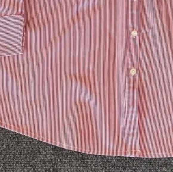 Tia Designs Woman Red Striped Bedazzled Three Embroidered Cardinal Blouse Sz 3X - Picture 3 of 8